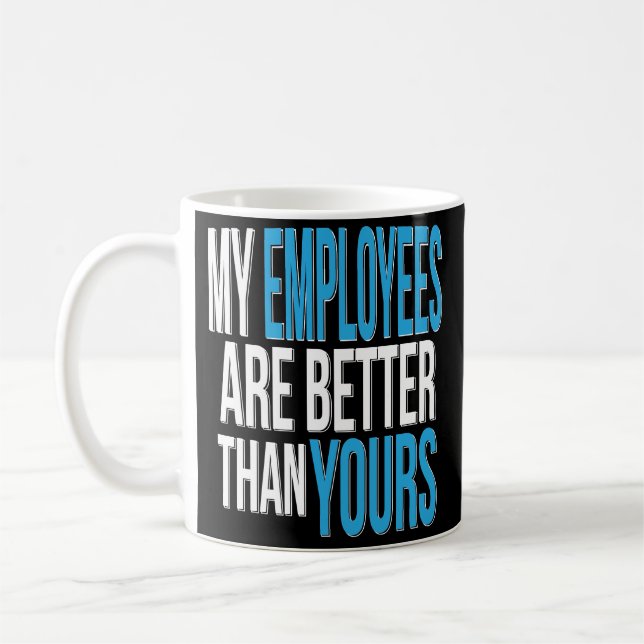 Boss Manager Supervisor Funny Coffee Mug Boss' Day (Left)