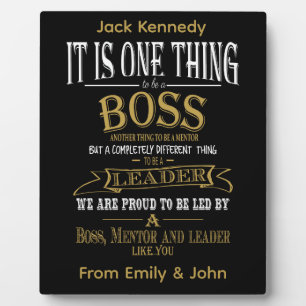 Boss Mentor Leader Appreciation Plaque Gift