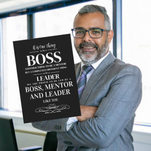 Boss mentor leader appreciation week thank you card