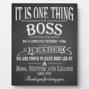 Boss Mentor Leaving Gift Appreciation Plaque