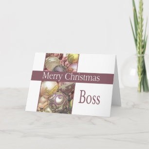 boss Merry Christmas card