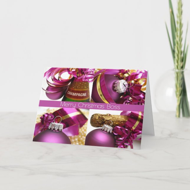 boss Merry Christmas card (Front)