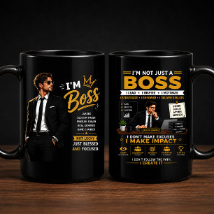 Boss Mindset Design   Motivational Leader Graphic  Mug