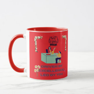 Boss Mode Activated bright red Mug