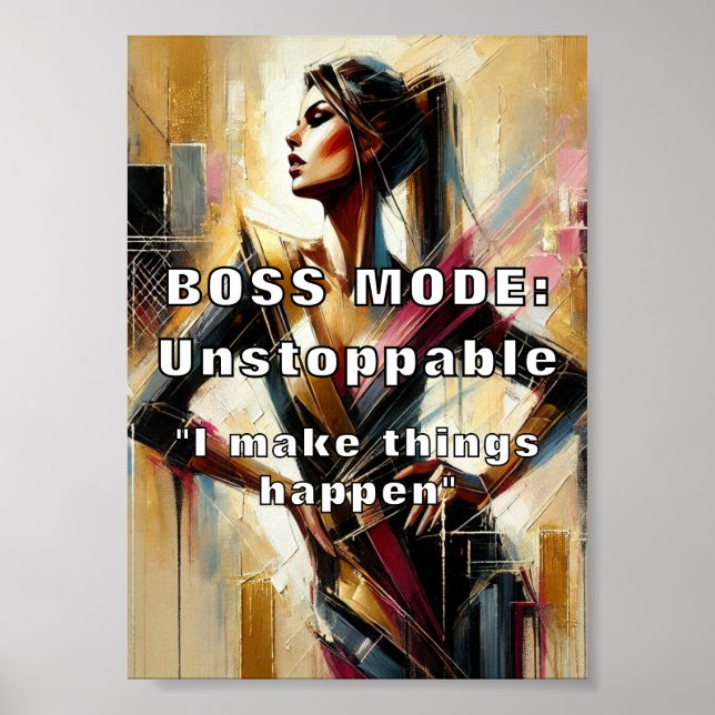 Boss Mode: Unstoppable Poster (Front)