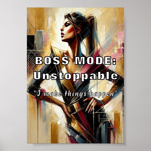 Boss Mode: Unstoppable Poster (Front)