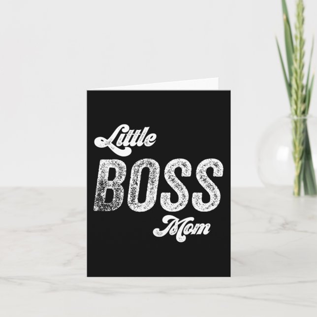 Boss Mom Baby Mothers Day  Card (Front)