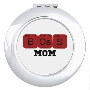 Boss Mom Periodic Table Element Compact Mirror