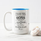 BOSS MUG -THANK YOU BOSS amazing boss