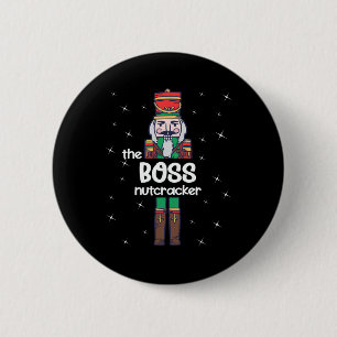 Boss Nutcracker Family Matching Funny Pajama Button