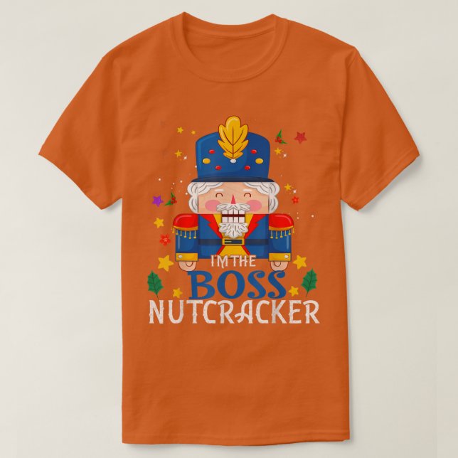 Boss Nutcracker Matching Family Group Christmas Pa T-Shirt (Design Front)