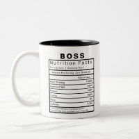 Boss Nutrition Facts Statistics Funny