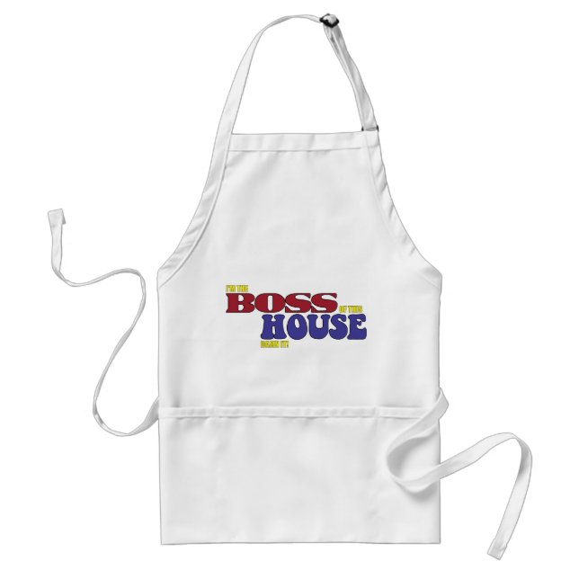 Boss of the House Adult Apron (Front)
