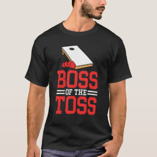 Boss Of The Toss Cornhole Men Cornhole Grandpa T-Shirt