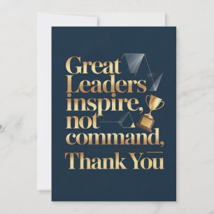 Boss or Mentor Thank You Card