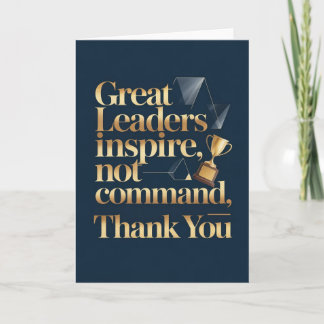 Boss or Mentor Thank You Card