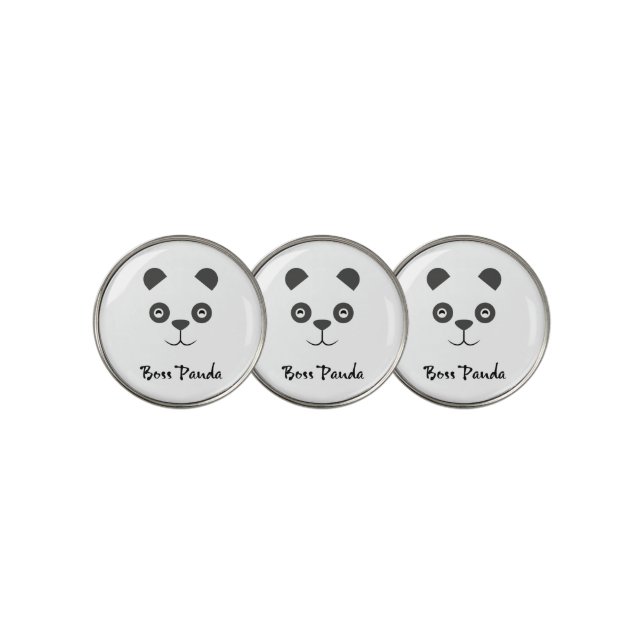 Boss Panda Golf Ball Marker (3 Up)