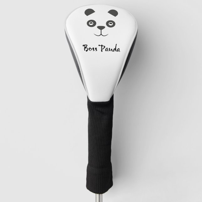 Boss Panda Golf Club Head Cover (Front)