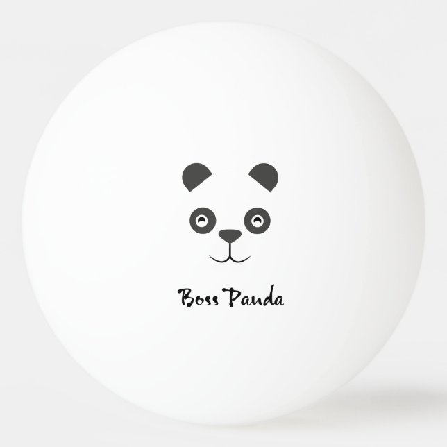 Boss Panda Ping Pong Ball (Front)