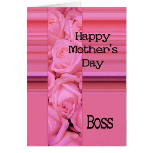 Boss Pastel roses  stripes Mothers Day