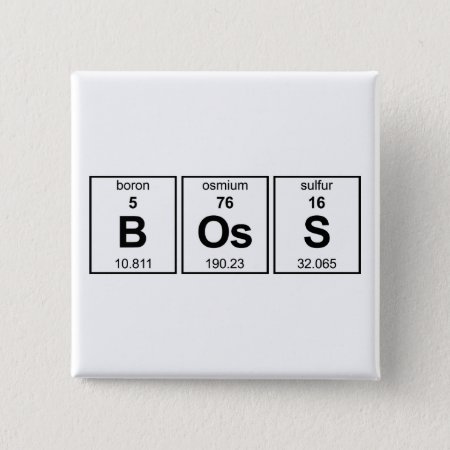 Boss Periodic Table Button