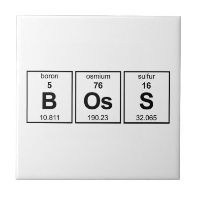 BOsS Periodic Table Ceramic Tile