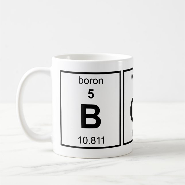 BOsS Periodic Table Coffee Mug (Left)