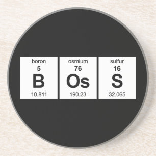 BOsS Periodic Table Drink Coaster