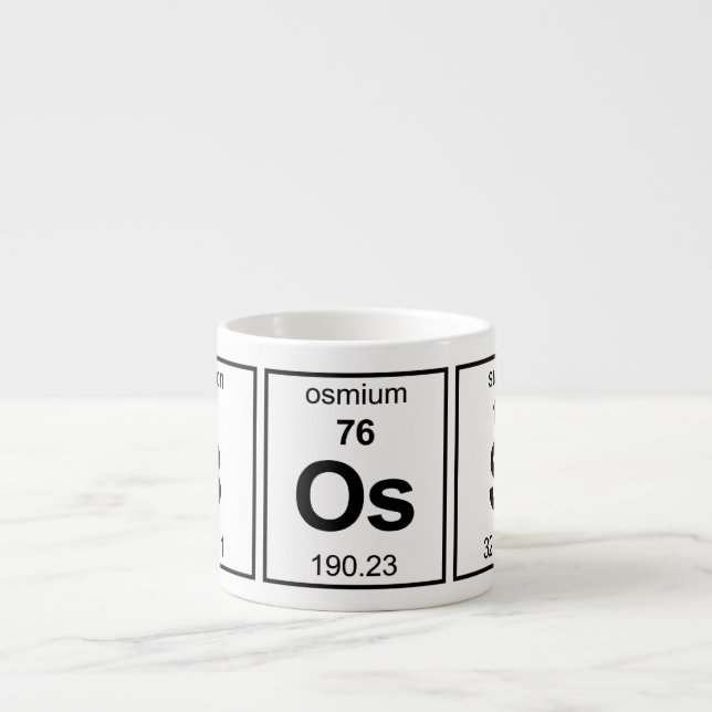 BOsS Periodic Table Espresso Cup (Front)