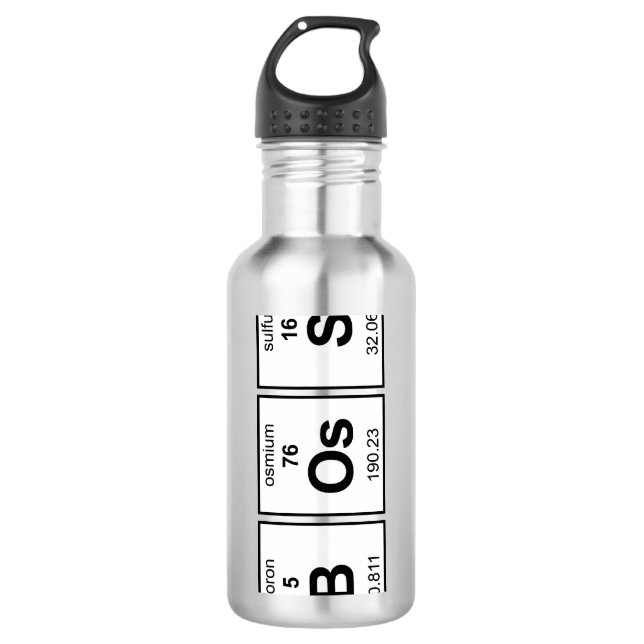 BOsS Periodic Table Water Bottle (Front)