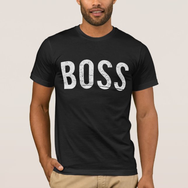 Boss Real Boss (For Dad) T-Shirt (Front)