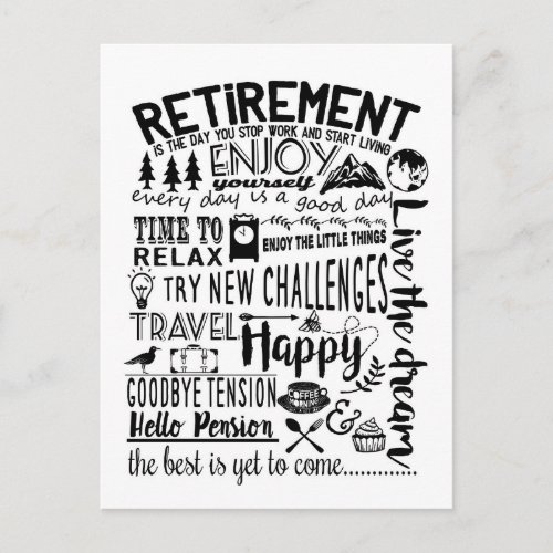 boss Retirement gift travel Postcard