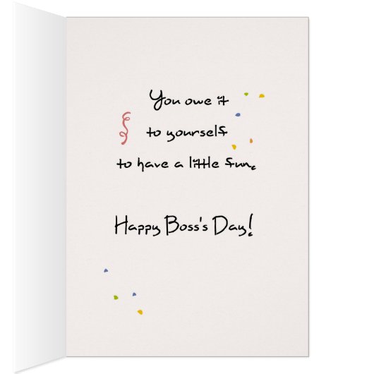 Boss’s Day Funny Office Humor (Inside (Right))