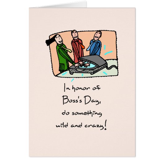 Boss’s Day Funny Office Humor Cards (Front)