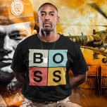 Boss Soldier T-Shirt<br><div class="desc">Just tell me, haven't you dreamed of joining the army? I did, but my life path was different when I grew up. Not everyone is born to become a soldier. But there are some people who are bored of the easy way of life and even bored of having adventures on...</div>