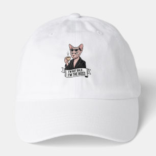 Boss Sphynx Cat Coffee Artwork Hat