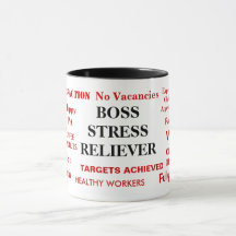Boss Stress Reliever Stressed Boss Joke