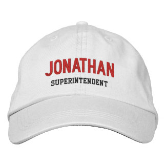 BOSS Synonym SUPERINTENDENT Custom Name V14K Embroidered Baseball Hat