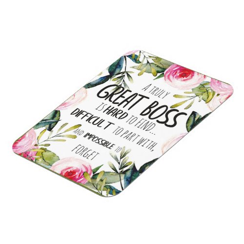 Boss Thank You Boss Appreciation Gift Quote Magnet