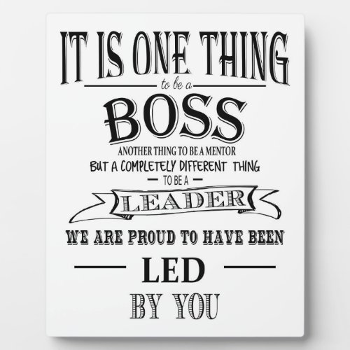 Boss THANK YOU BOSS awesome boss Plaque