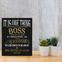 Boss THANK YOU mentor leader awesome boss