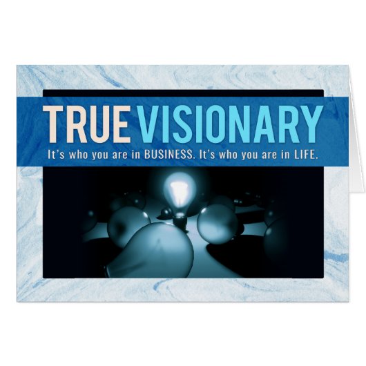 Boss Thanks, You're A True Visionary Cards (Front Horizontal)