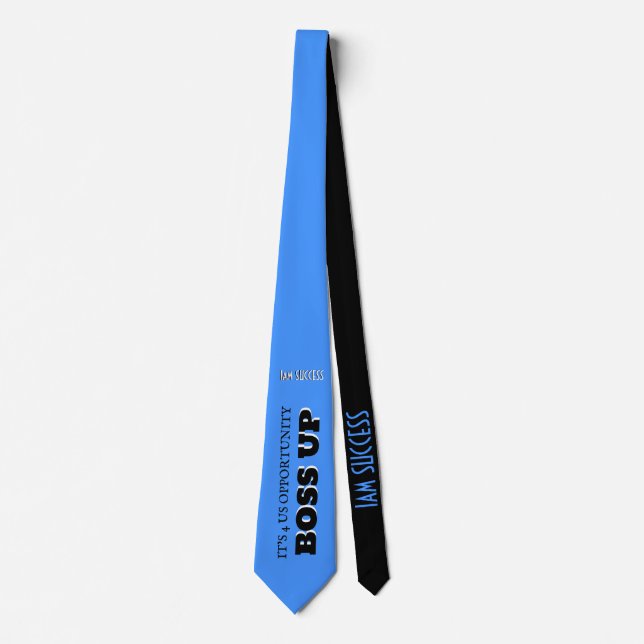 BOSS UP T-Shirt Neck Tie (Front)