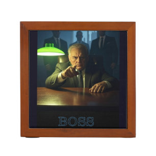 Boss w text desk organizer
