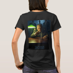 Boss w text women black T-shirt back