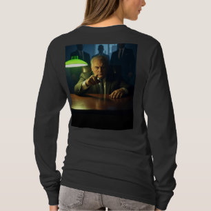 Boss women black long sleeve T-shirt back