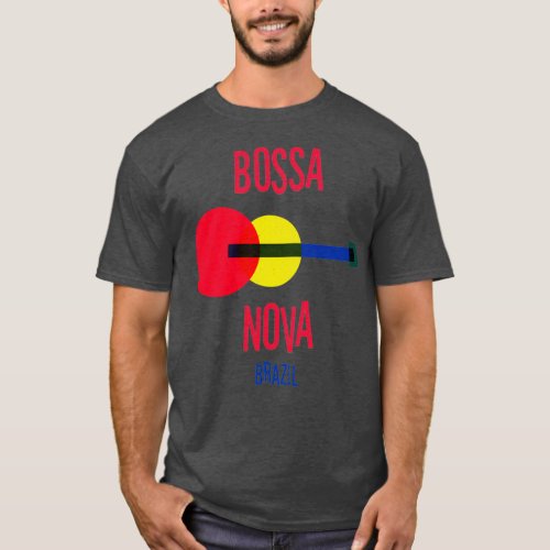 Bossa Nova Brasil Vintage Jazz Music T_Shirt