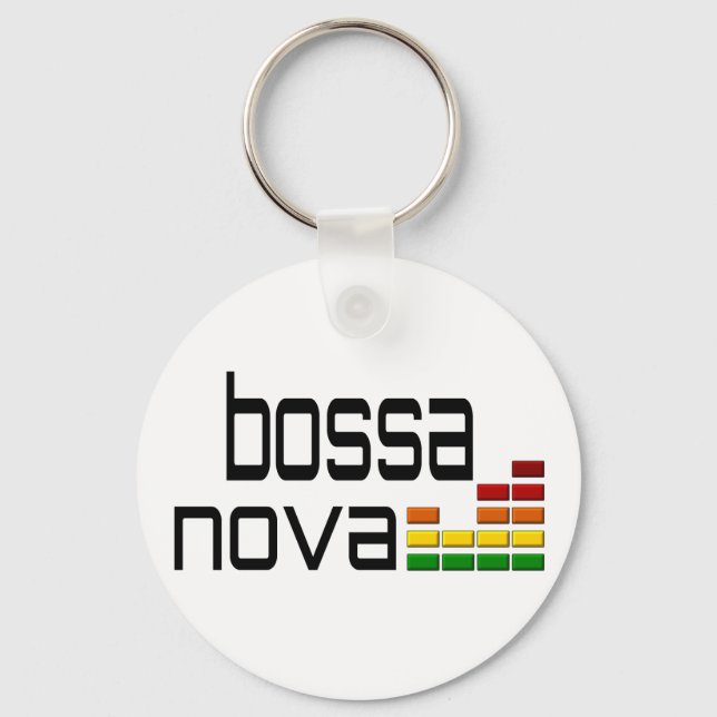 Bossa Nova Music with Stereo Equalizer Keychain (Front)