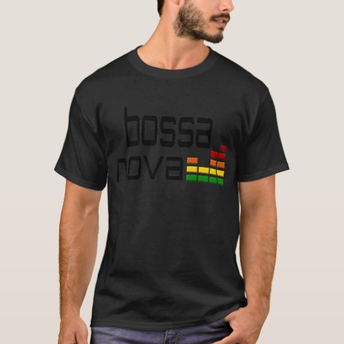 Bossa Nova Music with Stereo Equalizer T_Shirt