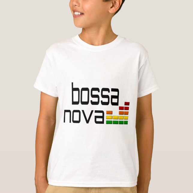 Bossa Nova Music with Stereo Equalizer T-Shirt (Front)